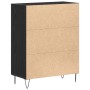 Aparador Negro de Roble 69,5x34x90 cm Madera Elaborada de , Aparadores - Ref: Foro24-862873, Precio: 89,83 €, Descuento: -5%%
