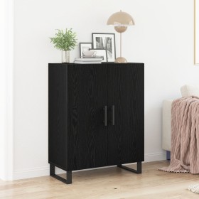 Aparador Negro de Roble 69,5x34x90 cm de Madera Elaborada de , Aparadores - Ref: Foro24-862875, Precio: 93,07 €, Descuento: -5%%
