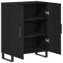 Aparador Negro de Roble 69,5x34x90 cm de Madera Elaborada de , Aparadores - Ref: Foro24-862875, Precio: 93,07 €, Descuento: -5%%