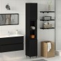 Armario de baño Negro Roble 30x30x190 cm Madera de ingeniería de , Muebles de baño - Ref: Foro24-862881, Precio: 90,88 €, Des...