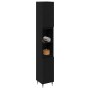 Armario de baño Negro Roble 30x30x190 cm Madera de ingeniería de , Muebles de baño - Ref: Foro24-862881, Precio: 90,88 €, Des...