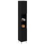 Armario de Baño Negro Roble 30x30x190 cm Madera Ingenierizada de , Muebles de baño - Ref: Foro24-862882, Precio: 87,52 €, Des...