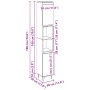 Armario de Baño Negro Roble 30x30x190 cm Madera Ingenierizada de , Muebles de baño - Ref: Foro24-862882, Precio: 87,52 €, Des...