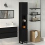 Gabinete de baño Negro Roble 30x30x190 cm Madera elaborada de , Tocadores de baño - Ref: Foro24-862883, Precio: 91,02 €, Desc...