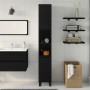 Gabinete de baño Negro Roble 30x30x190 cm Madera elaborada de , Tocadores de baño - Ref: Foro24-862883, Precio: 91,02 €, Desc...