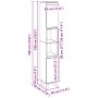 Gabinete de baño Negro Roble 30x30x190 cm Madera elaborada de , Tocadores de baño - Ref: Foro24-862883, Precio: 91,02 €, Desc...