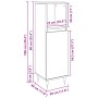 Cabinet de Baño Negro Roble 30x30x100 cm Madera Ingenierizada de , Muebles de baño - Ref: Foro24-862884, Precio: 60,02 €, Des...