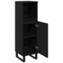 Armario de Baño Negro Roble 30x30x100 cm Madera Elaborada de , Tocadores de baño - Ref: Foro24-862886, Precio: 61,20 €, Descu...