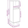 Armario de Baño Negro Roble 30x30x100 cm Madera Elaborada de , Tocadores de baño - Ref: Foro24-862886, Precio: 61,20 €, Descu...
