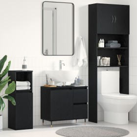 Cabinet de lavabo Negro Roble 65x33x60 cm Madera elaborada de , Tocadores de baño - Ref: Foro24-862890, Precio: 77,63 €, Desc...