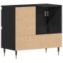 Cabinet de lavabo Negro Roble 65x33x60 cm Madera elaborada de , Tocadores de baño - Ref: Foro24-862890, Precio: 77,63 €, Desc...