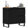 mueble de baño en negro de roble 65x33x60 cm de madera elaborada de , Muebles de baño - Ref: Foro24-862892, Precio: 93,85 €, ...
