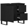 mueble de baño en negro de roble 65x33x60 cm de madera elaborada de , Muebles de baño - Ref: Foro24-862892, Precio: 93,85 €, ...