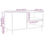 Armario de discos  Negro Roble 84,5x38x48 cm Madera elaborada | Foro24.es | Tu tienda online para hogar, jardín y más Foro24.es