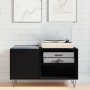 Gabinete para discos  Negro Roble 84,5x38x48 cm Madera elaborada | Foro24.es | Tu tienda online para hogar, jardín y más Foro24.es