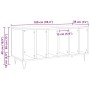 Armario de Registros Negro Roble 100x38x48 cm Madera Elaborada de , Almacenamiento para CD y DVD - Ref: Foro24-862904, Precio...