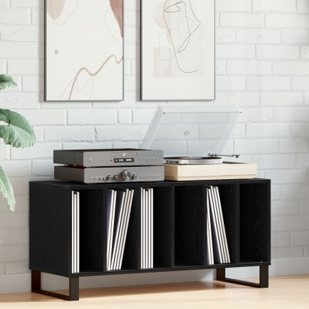 Gabinete para discos Negro Roble 100x38x48 cm Madera ingenierizada de , Almacenamiento para CD y DVD - Ref: Foro24-862907, Pr...