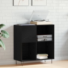 Armario para Registros en Roble Negro 84.5x38x90 cm de , Almacenamiento para CD y DVD - Ref: Foro24-862913, Precio: 97,93 €, ...