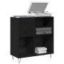 Armario para Registros en Roble Negro 84.5x38x90 cm de , Almacenamiento para CD y DVD - Ref: Foro24-862913, Precio: 97,93 €, ...