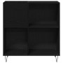 Armario para Registros en Roble Negro 84.5x38x90 cm de , Almacenamiento para CD y DVD - Ref: Foro24-862913, Precio: 97,93 €, ...