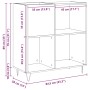 Gabinete de medios  Roble artesanal 84.5x38x90 cm Madera aglomerada | Foro24.es | Tu tienda online para hogar, jardín y más Foro24.es