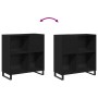 Armario de Discos Roble Negro 84.5x38x90 cm Madera de Calidad de , Almacenamiento para CD y DVD - Ref: Foro24-862916, Precio:...