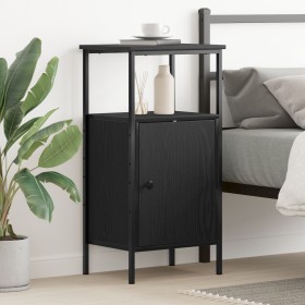 Comprar Cabinet de Cama Negro Roble 41x31x80 cm