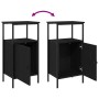 Cabinet de Cama  Negro Roble 41x31x80 cm Madera Elaborada | Foro24.es | Tu tienda online para hogar, jardín y más Foro24.es