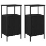 Mesas de Noche 2 pcs Negro Roble 41x31x80 cm Madera de ingeniería de , Mesitas de noche - Ref: Foro24-862918, Precio: 88,10 €...