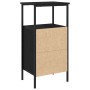 Mesas de Noche 2 pcs Negro Roble 41x31x80 cm Madera de ingeniería de , Mesitas de noche - Ref: Foro24-862918, Precio: 88,10 €...