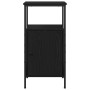 Mesas de Noche 2 pcs Negro Roble 41x31x80 cm Madera de ingeniería de , Mesitas de noche - Ref: Foro24-862918, Precio: 88,10 €...