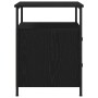 Mesa de Noche Negro Roble 44x45x60 cm Madera Ingenierizada y Acero de , Mesitas de noche - Ref: Foro24-862921, Precio: 74,58 ...