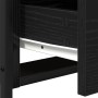 Mesa de Noche Negro Roble 44x45x60 cm Madera Ingenierizada y Acero de , Mesitas de noche - Ref: Foro24-862921, Precio: 74,58 ...