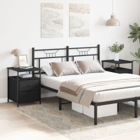 Mesitas de Noche 2 pcs Negro Roble 44x45x60 cm Madera Elaborada de , Mesitas de noche - Ref: Foro24-862922, Precio: 132,53 €,...