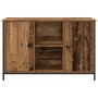 Mueble para TV de roble artesano 101x35x65 cm en madera elaborada y acero de , Muebles TV - Ref: Foro24-862925, Precio: 91,73...