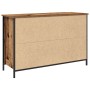Mueble para TV de roble artesano 101x35x65 cm en madera elaborada y acero de , Muebles TV - Ref: Foro24-862925, Precio: 91,73...