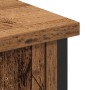 Mueble para TV de roble artesano 101x35x65 cm en madera elaborada y acero de , Muebles TV - Ref: Foro24-862925, Precio: 91,73...