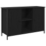 Cabinet para TV Roble Negro 101x35x65 cm Madera Elaborada y Acero de , Muebles TV - Ref: Foro24-862927, Precio: 98,57 €, Desc...
