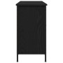 Cabinet para TV Roble Negro 101x35x65 cm Madera Elaborada y Acero de , Muebles TV - Ref: Foro24-862927, Precio: 98,57 €, Desc...