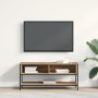 Cabinet de TV Artisan Roble 100x35x45 cm Madera engineered y Acero de , Muebles TV - Ref: Foro24-862929, Precio: 61,63 €, Des...