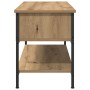 Cabinet de TV Artisan Roble 100x35x45 cm Madera engineered y Acero de , Muebles TV - Ref: Foro24-862929, Precio: 61,63 €, Des...
