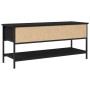 Mueble para TV Negro Roble 100x35x45 cm Madera elaborada y Acero de , Muebles TV - Ref: Foro24-862930, Precio: 64,83 €, Descu...