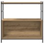 Cabinet de libros Artisian Roble 80x30x78,5 cm Madera Elaborada de , Librerías y estanterías - Ref: Foro24-862932, Precio: 58...