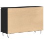Aparador Negro de Roble 101,5x35x70 cm de Madera Elaborada de , Aparadores - Ref: Foro24-862934, Precio: 111,56 €, Descuento:...