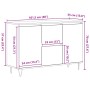 Aparador Negro de Roble 101,5x35x70 cm de Madera Elaborada de , Aparadores - Ref: Foro24-862934, Precio: 111,56 €, Descuento:...