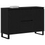 Mueble de almacenamiento Negro Roble 104x35x70 cm Madera Ingeniería de , Aparadores - Ref: Foro24-862935, Precio: 128,15 €, D...