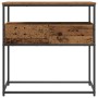 Mesa Consola  Madera Vieja 75x40x75 cm Madera Ingenierizada y Acero | Foro24.es | Tu tienda online para hogar, jardín y más Foro24.es
