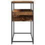 Mesa Consola  Madera Vieja 75x40x75 cm Madera Ingenierizada y Acero | Foro24.es | Tu tienda online para hogar, jardín y más Foro24.es
