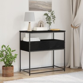 Comprar Mesa Consola Negro Roble 75x40x75 cm