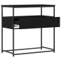 Mesa Consola  Negro Roble 75x40x75 cm Madera Ingenierizada y Acero | Foro24.es | Tu tienda online para hogar, jardín y más Foro24.es